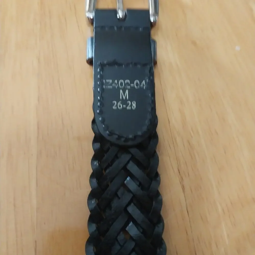 IZOD Boy's Black Braided Belt